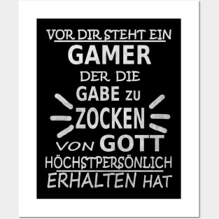 gamer gaming zocken e-sport geschenkidee konsole Posters and Art